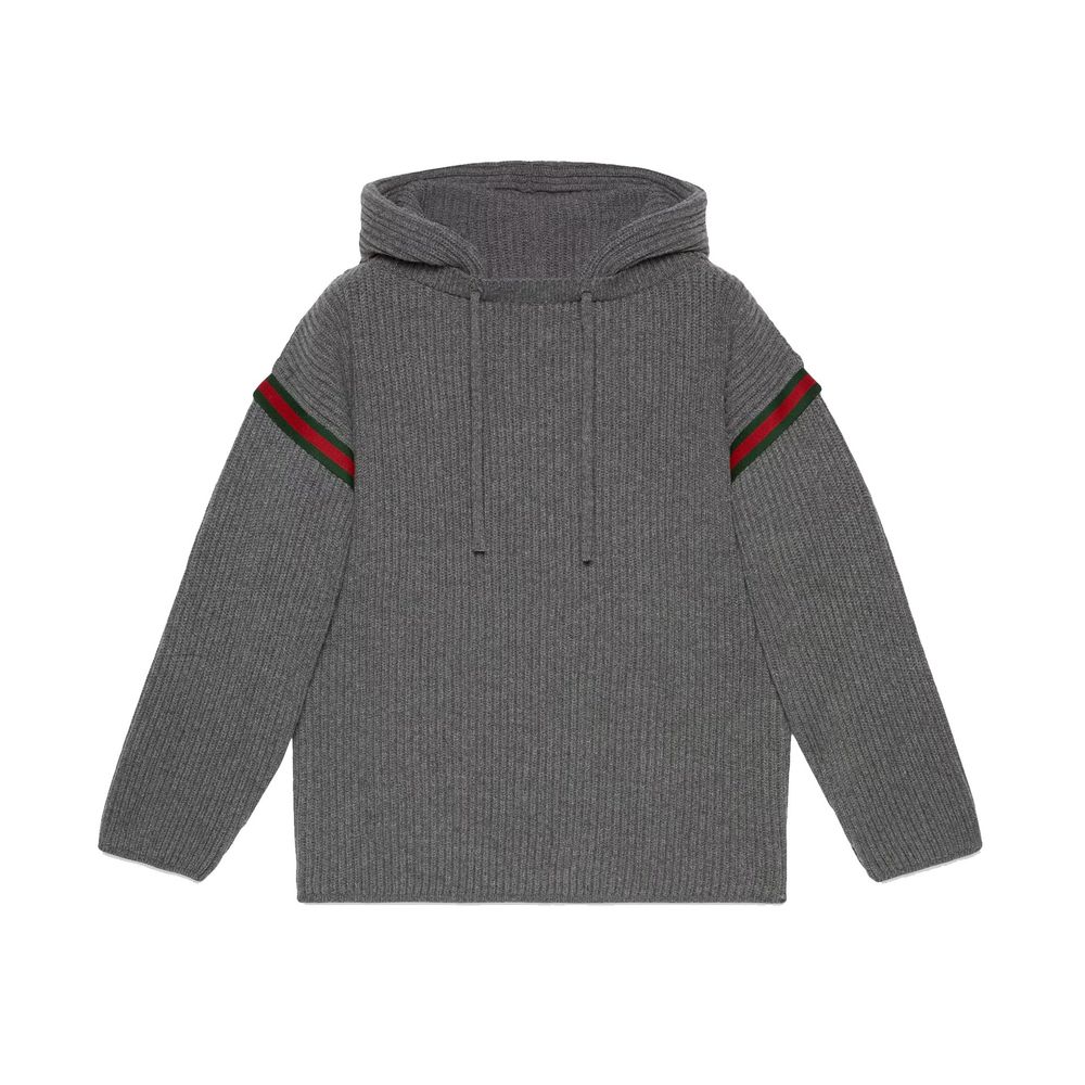 Gucci Gray Cashmere Men's Sweatshirt