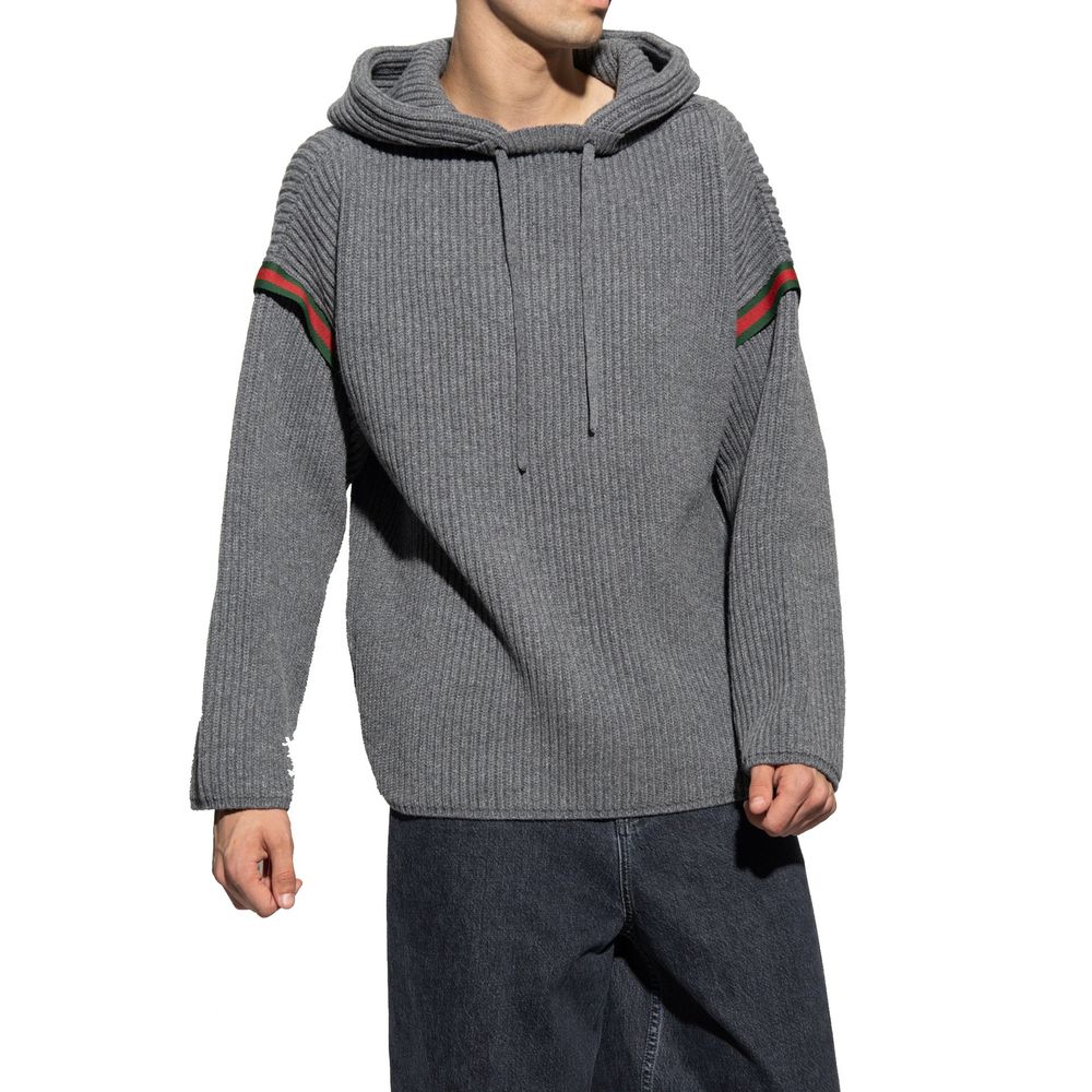 Gucci Gray Cashmere Men's Sweatshirt