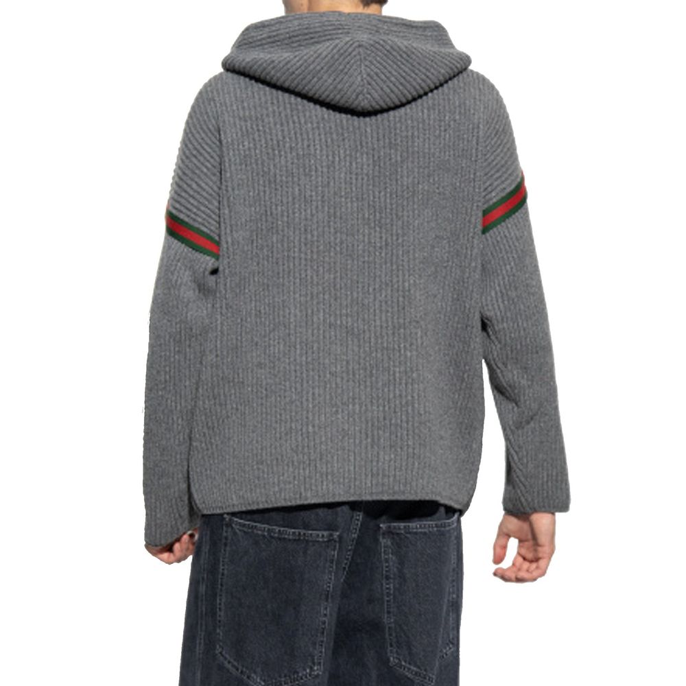 Gucci Gray Cashmere Men's Sweatshirt