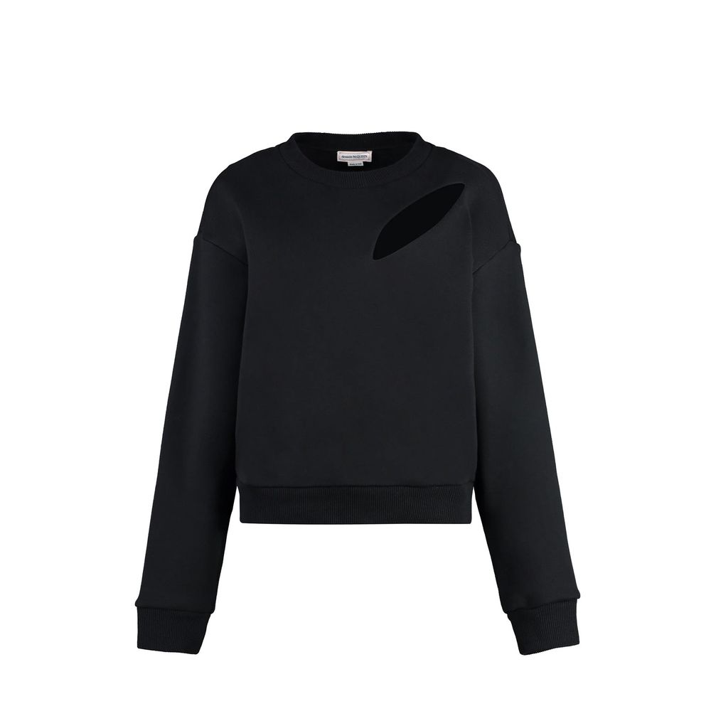 Alexander McQueen Black Cotton Women's Sweatshirt