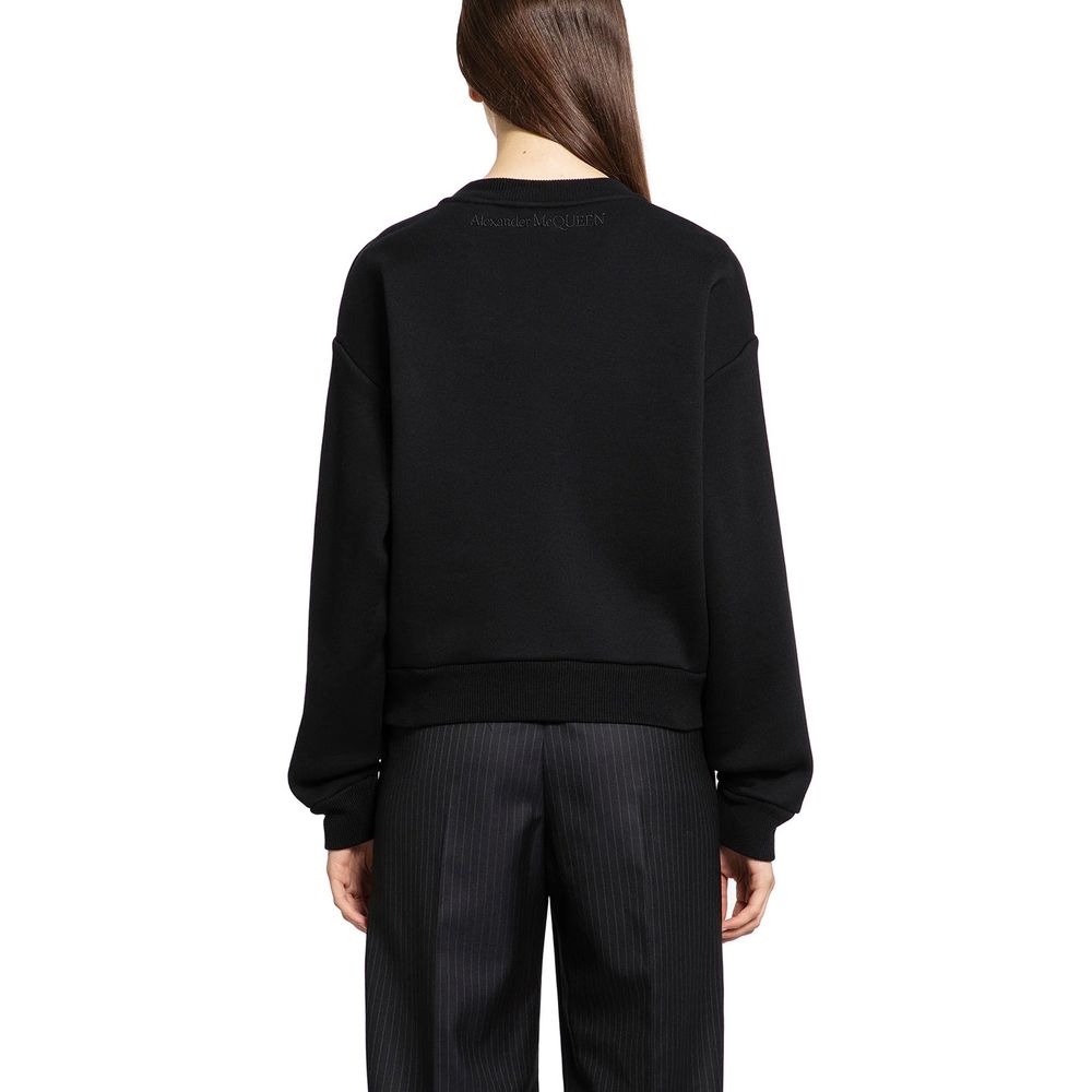 Alexander McQueen Black Cotton Women's Sweatshirt