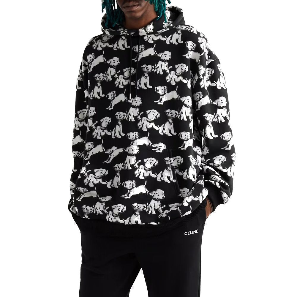 Celine Black Cotton Men's Sweatshirt