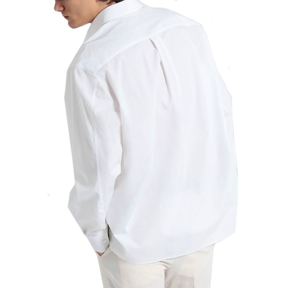 Valentino White Cotton Dress Men's Shirt