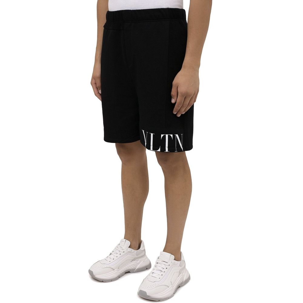 Valentino Garavani Black Modal Men's Shorts