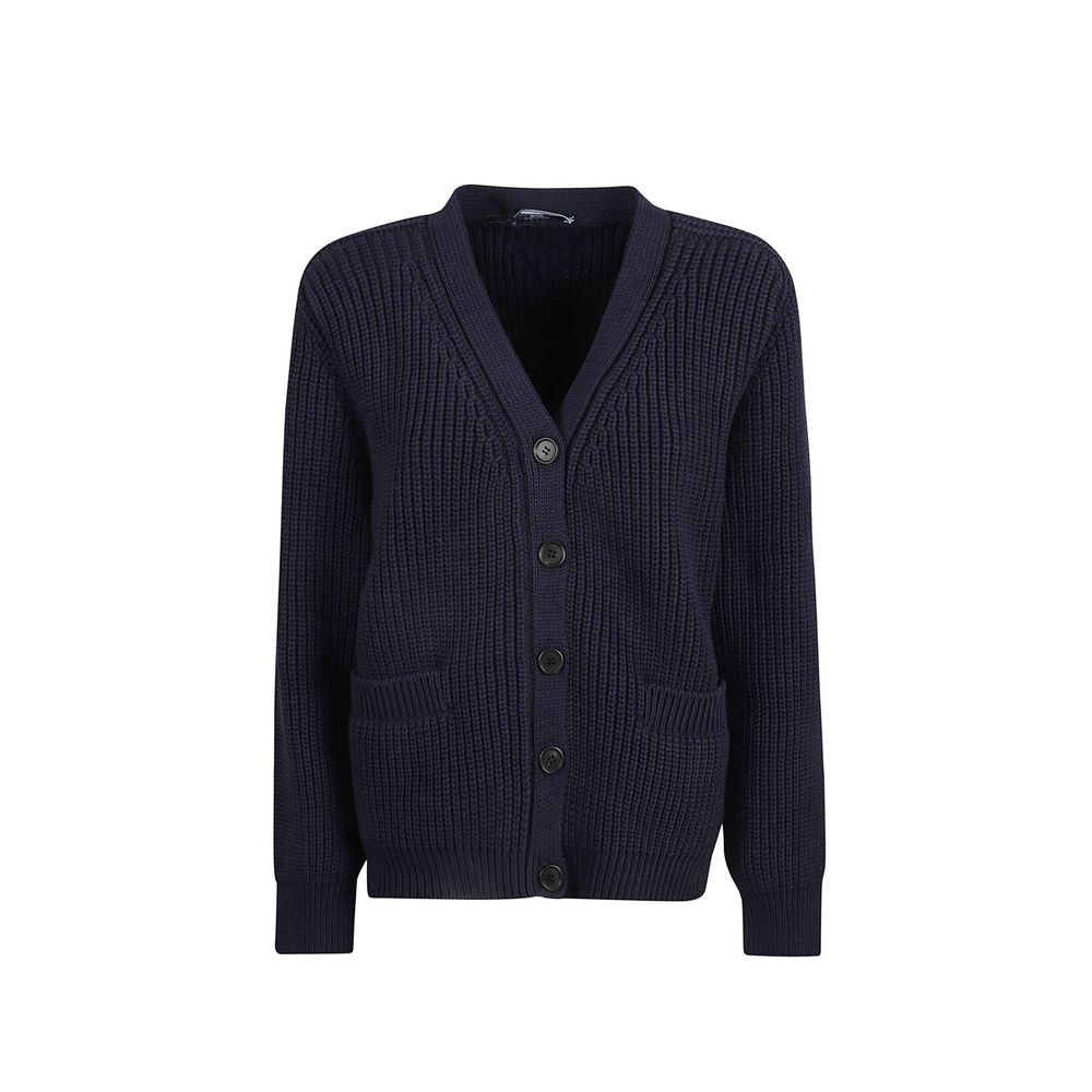 Prada Blue Cotton Women's Cardigan