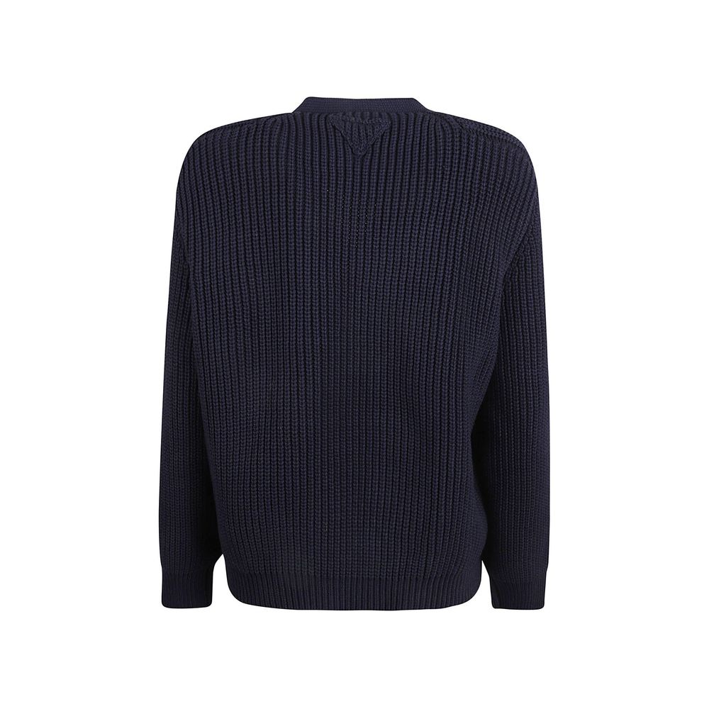 Prada Blue Cotton Women's Cardigan