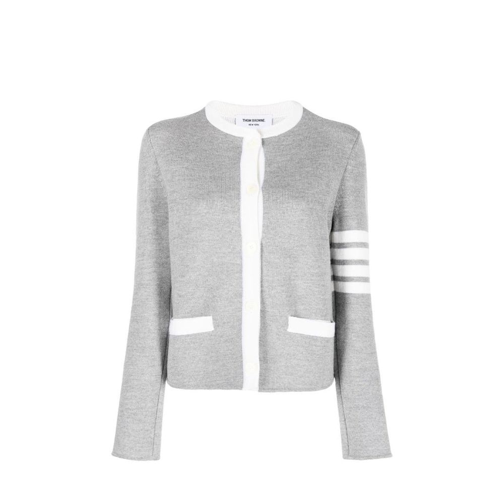 Thom Browne Gray Wool Women's Cardigan