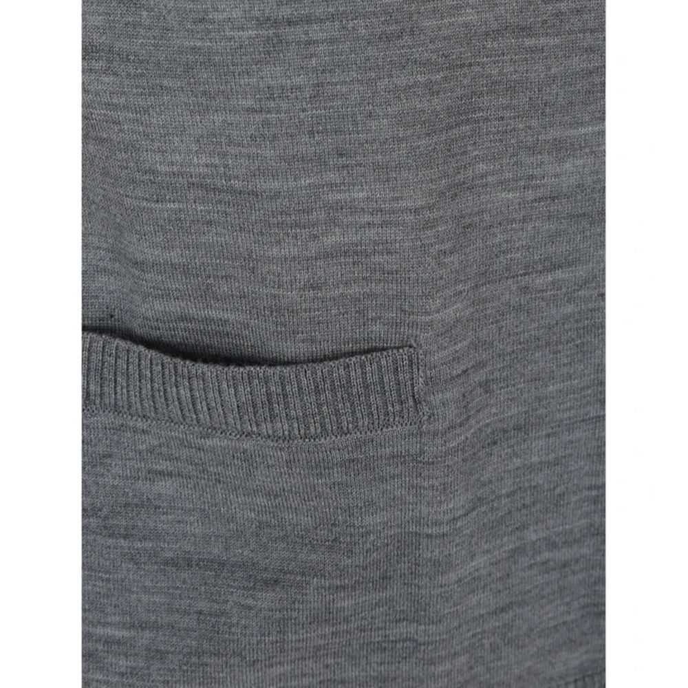 Thom Browne Gray Virgin Wool Men's Cardigan