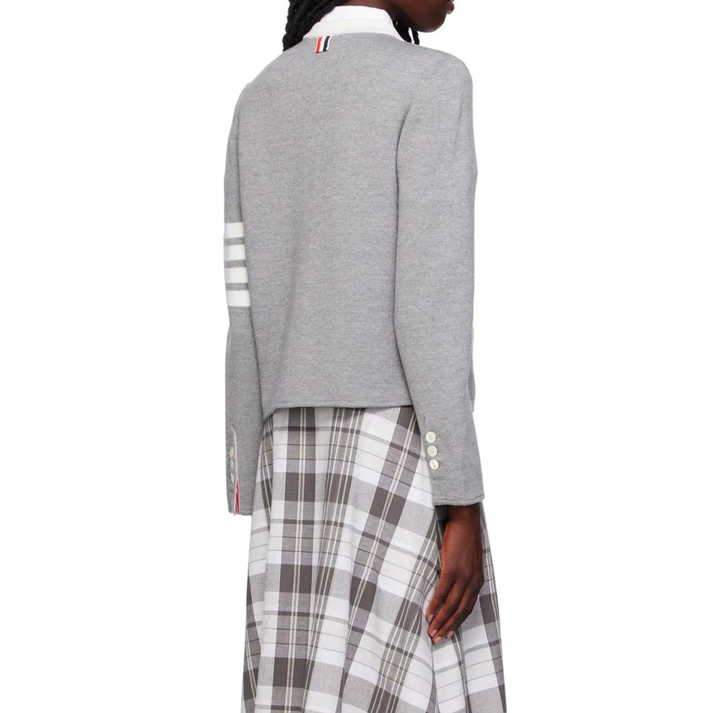 Thom Browne Gray Wool Women's Cardigan