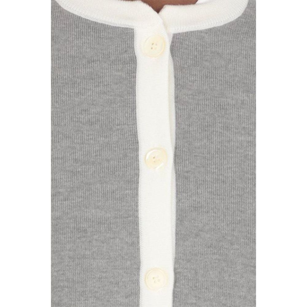 Thom Browne Gray Wool Women's Cardigan