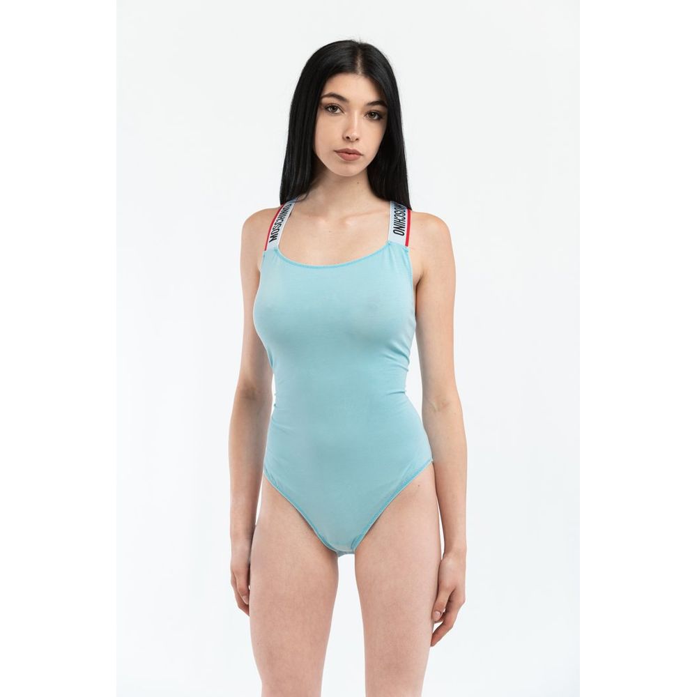 Moschino Blue Cotton Women's Bodysuit
