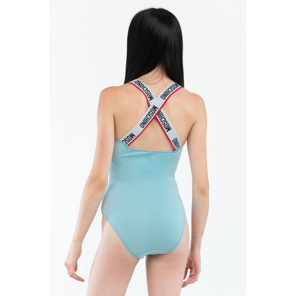Moschino Blue Cotton Women's Bodysuit