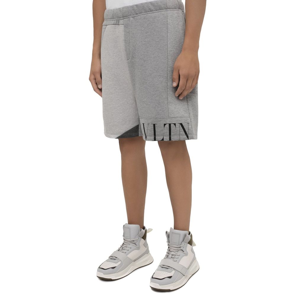Valentino Garavani Gray Modal Men's Shorts