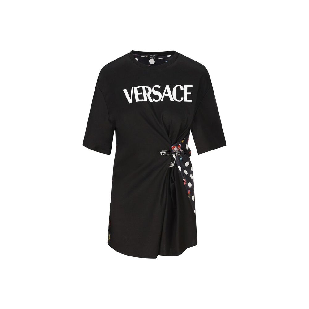 Versace Black Cotton Women's T-Shirt