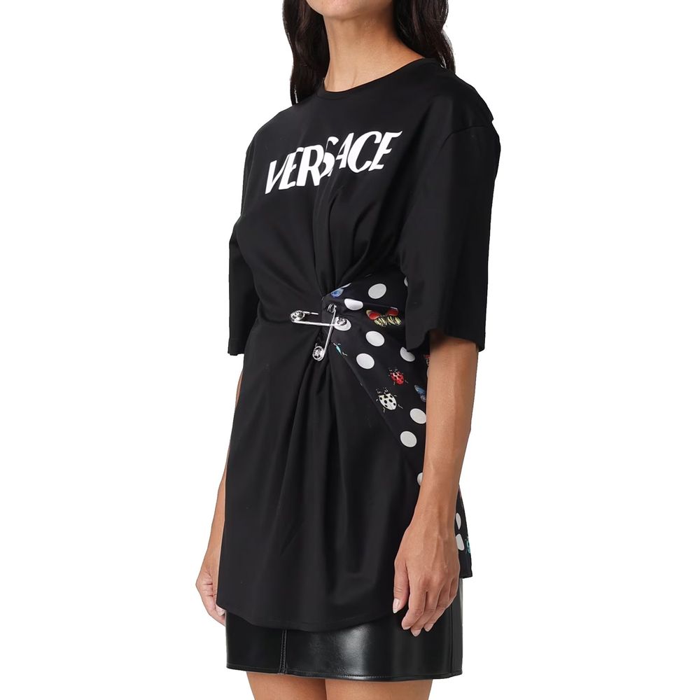 Versace Black Cotton Women's T-Shirt