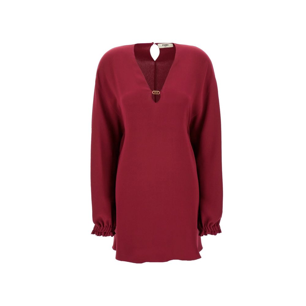 Fendi Purple Silk Casual Women's Dress