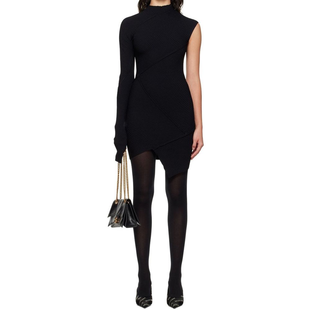 Balenciaga Black Polyester Cocktail Women's Dress