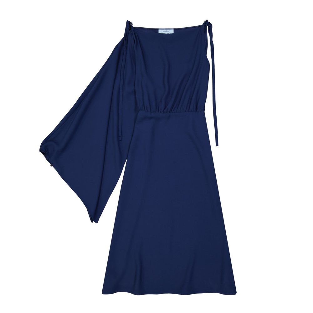 Prada Blue Acetate Casual Women's Dress