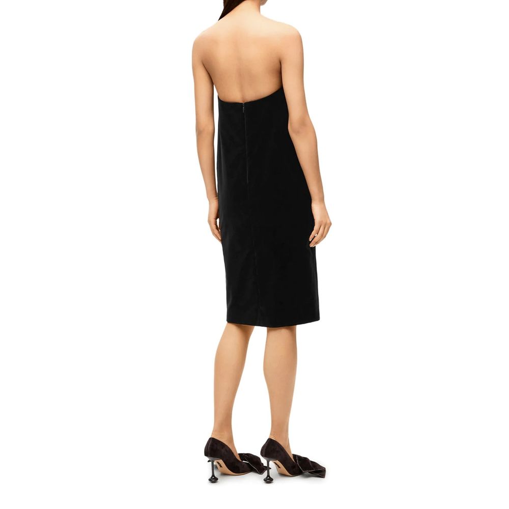 Loewe Black Cotton Cocktail Women's Dress
