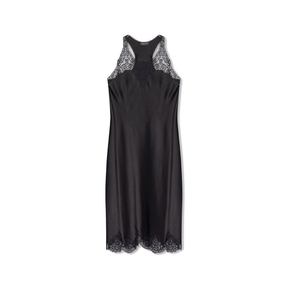 Balenciaga Black Acetate Casual Women's Dress