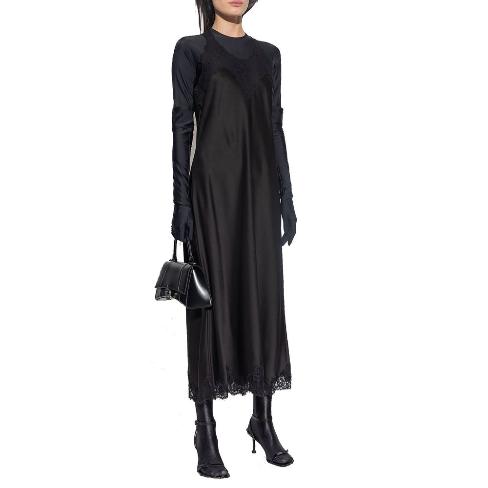 Balenciaga Black Acetate Casual Women's Dress