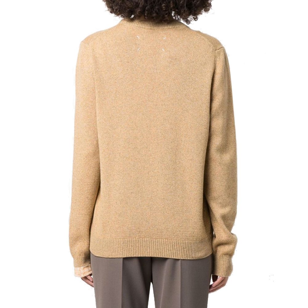 Maison Margiela Brown Cashmere Women's Sweater