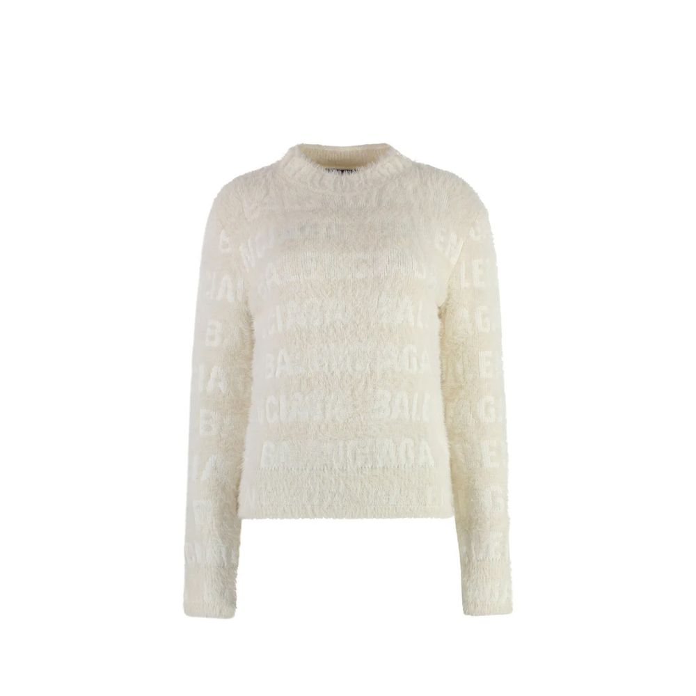 Balenciaga White Elastane Women's Sweatshirt