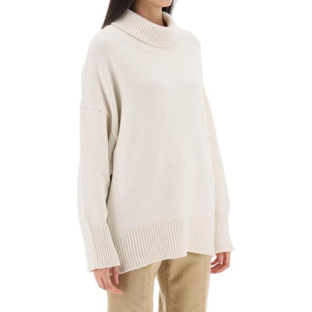 Chloé White Cashmere Women's Turtleneck
