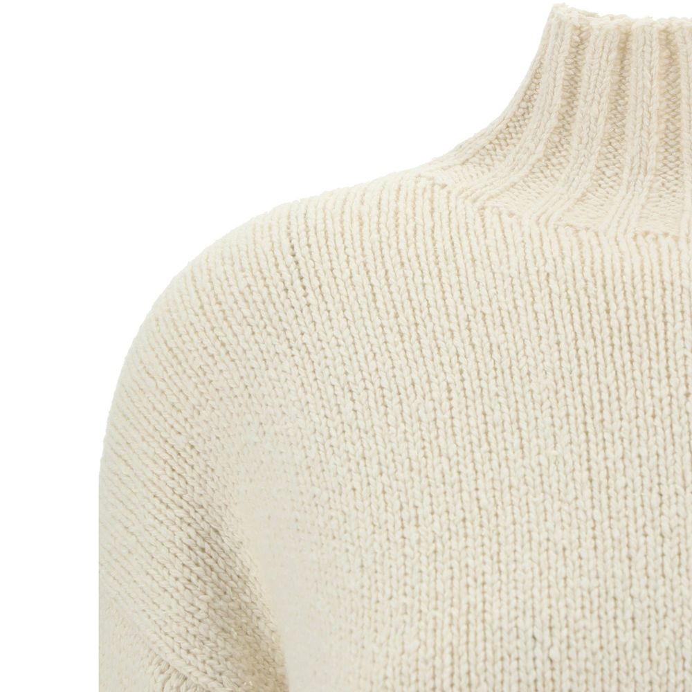 Jil Sander White Silk Women's Sweatshirt