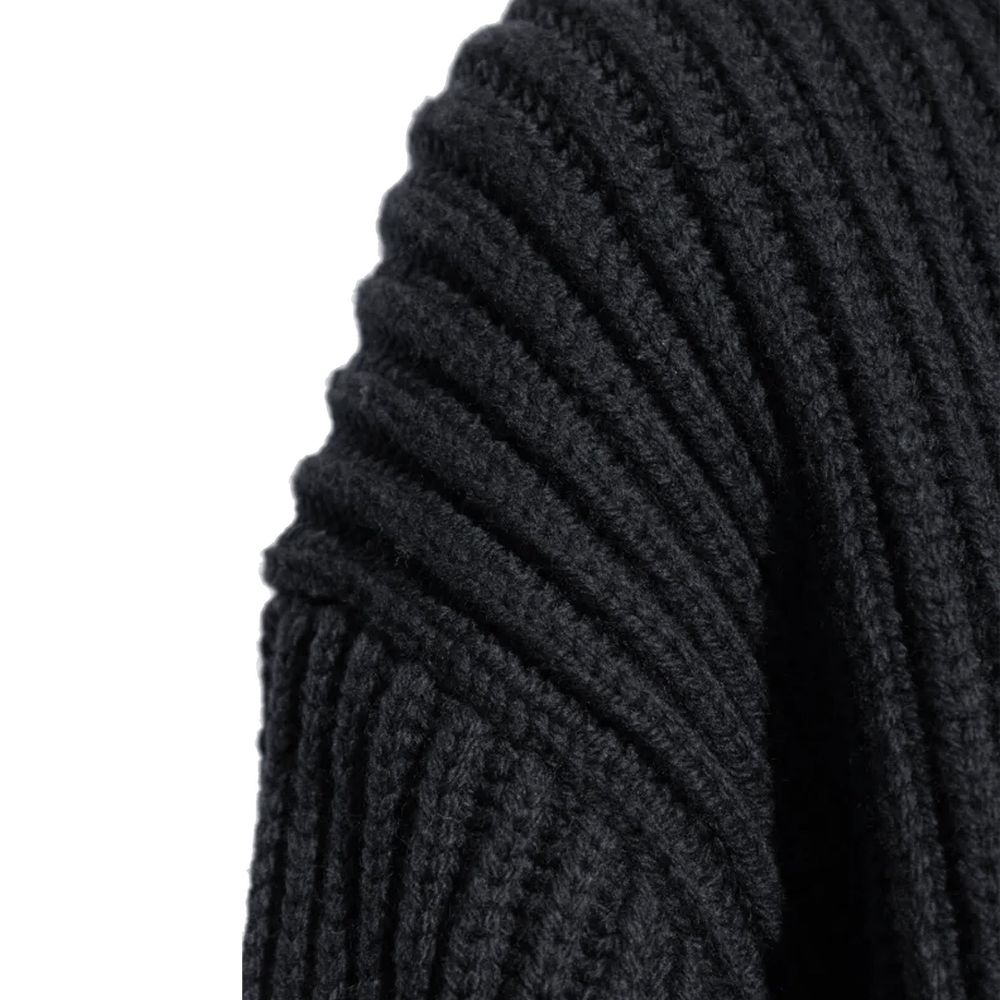 Jil Sander Black Wool Women's Turtleneck