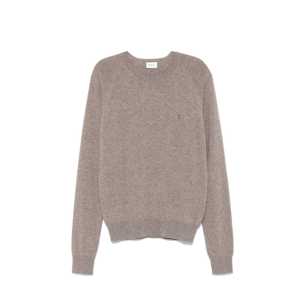 Saint Laurent Brown Cashmere Men's Sweater