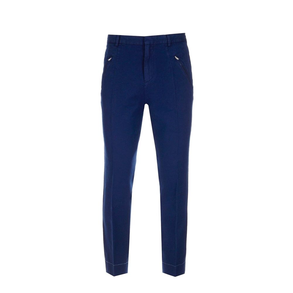Maison Margiela Blue Cotton Casual Men's Pants