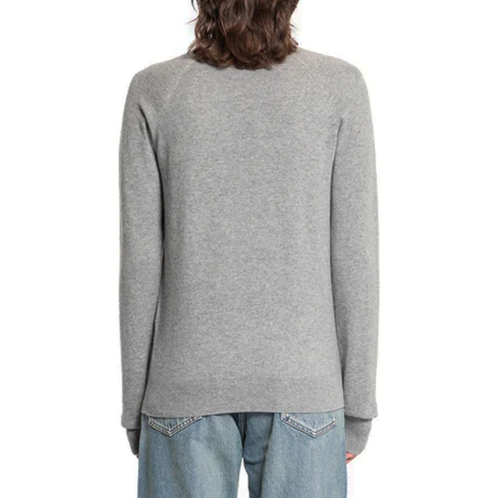 Saint Laurent Gray Cashmere Men's Sweater