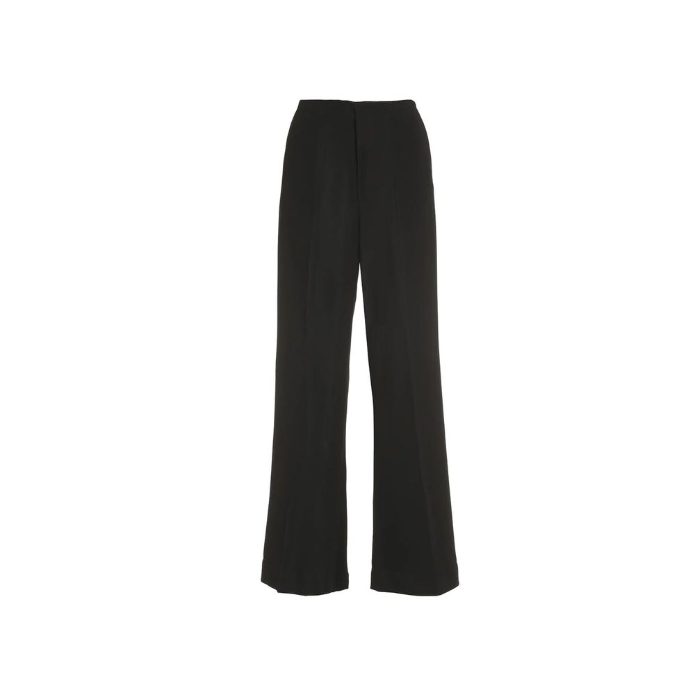 Maison Margiela Black Viscose Casual Women's Pants