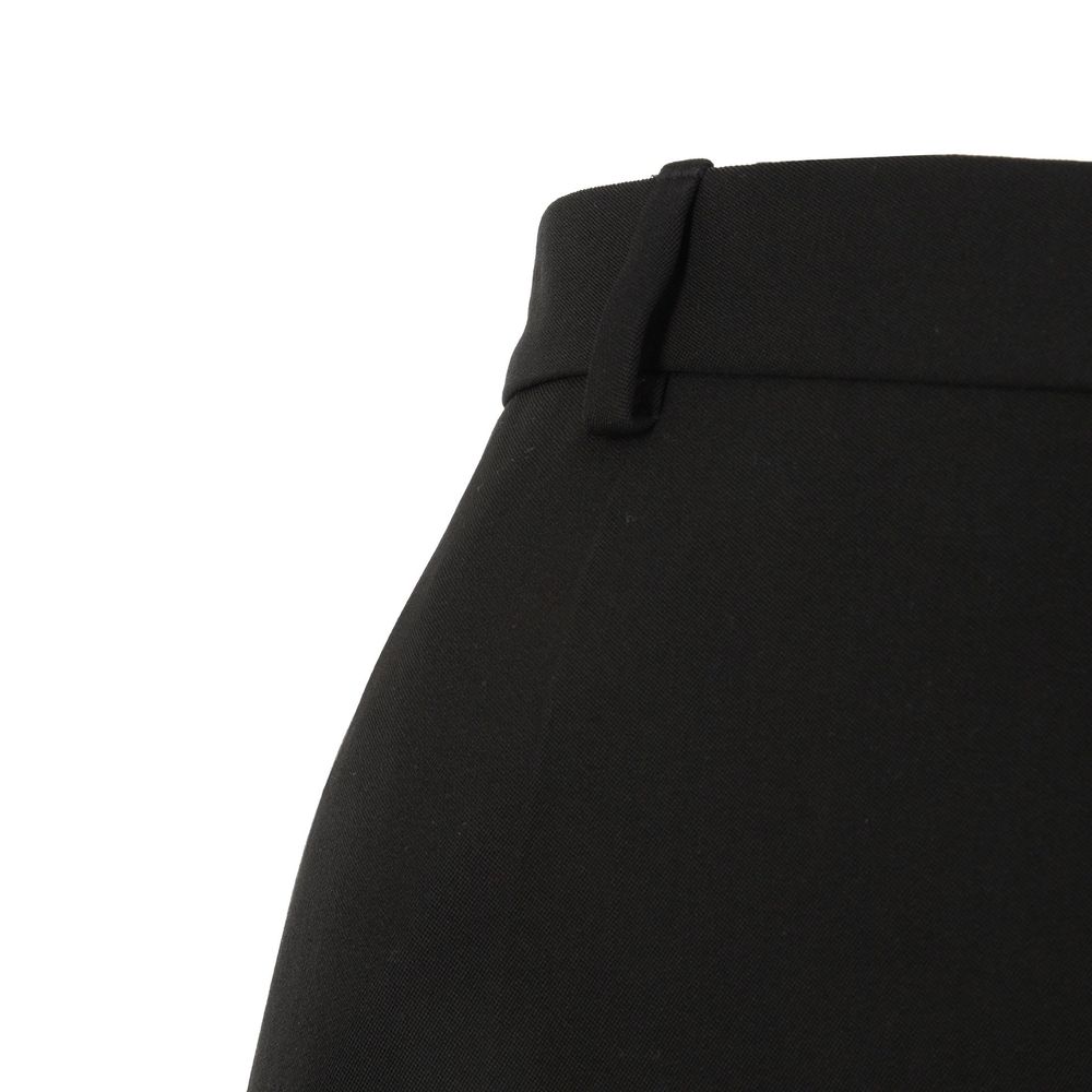 Balenciaga Black Wool Flared Men's Pants
