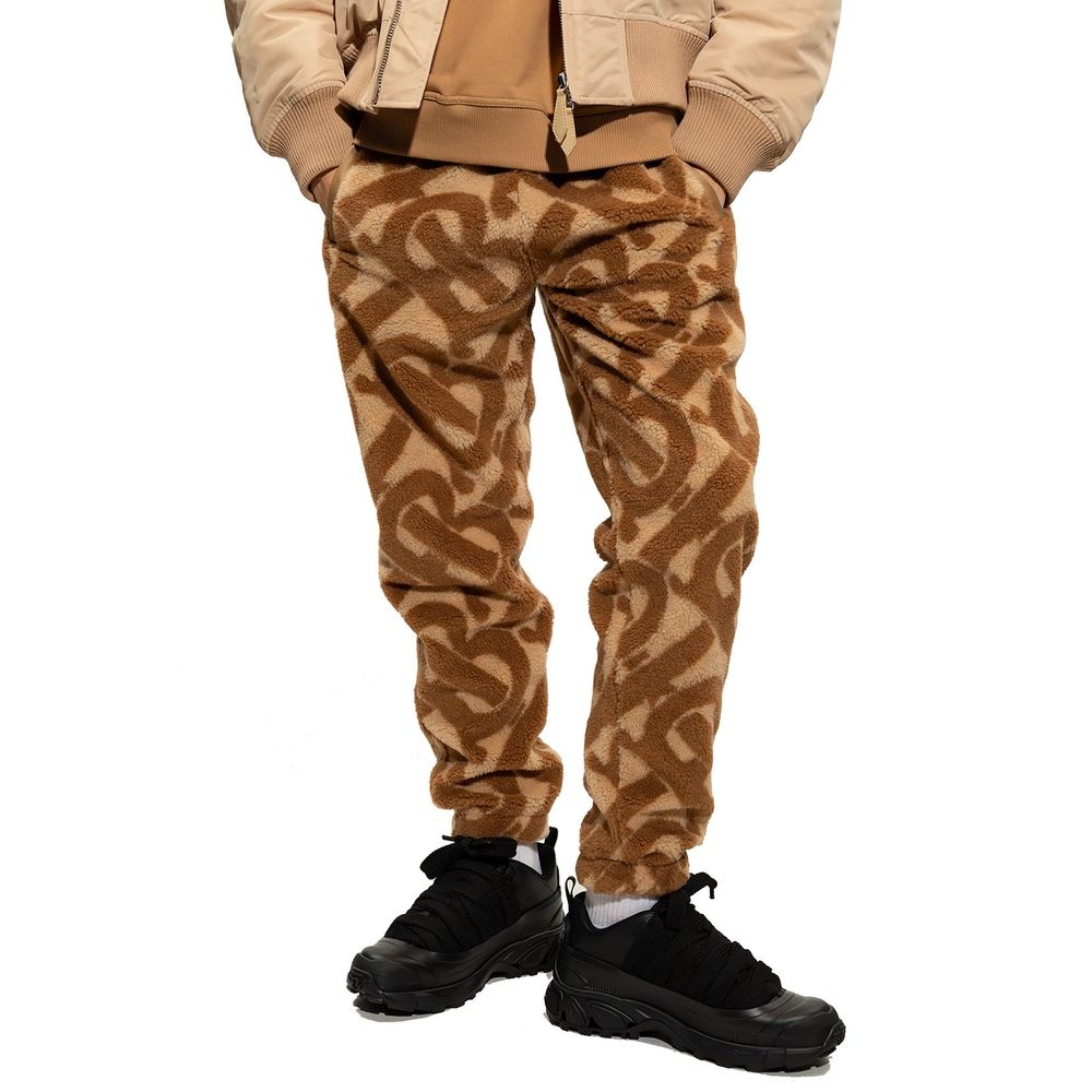 Burberry Brown Polyester Casual Men's Pants