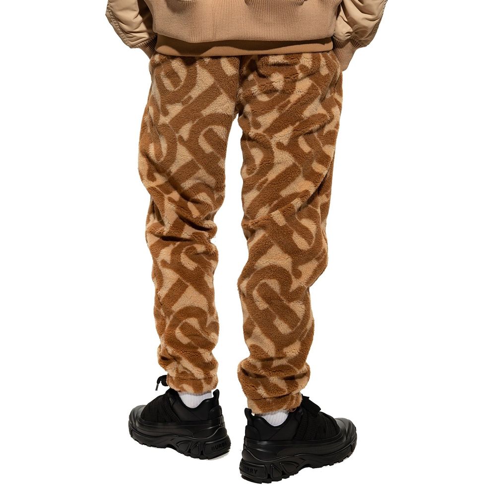 Burberry Brown Polyester Casual Men's Pants