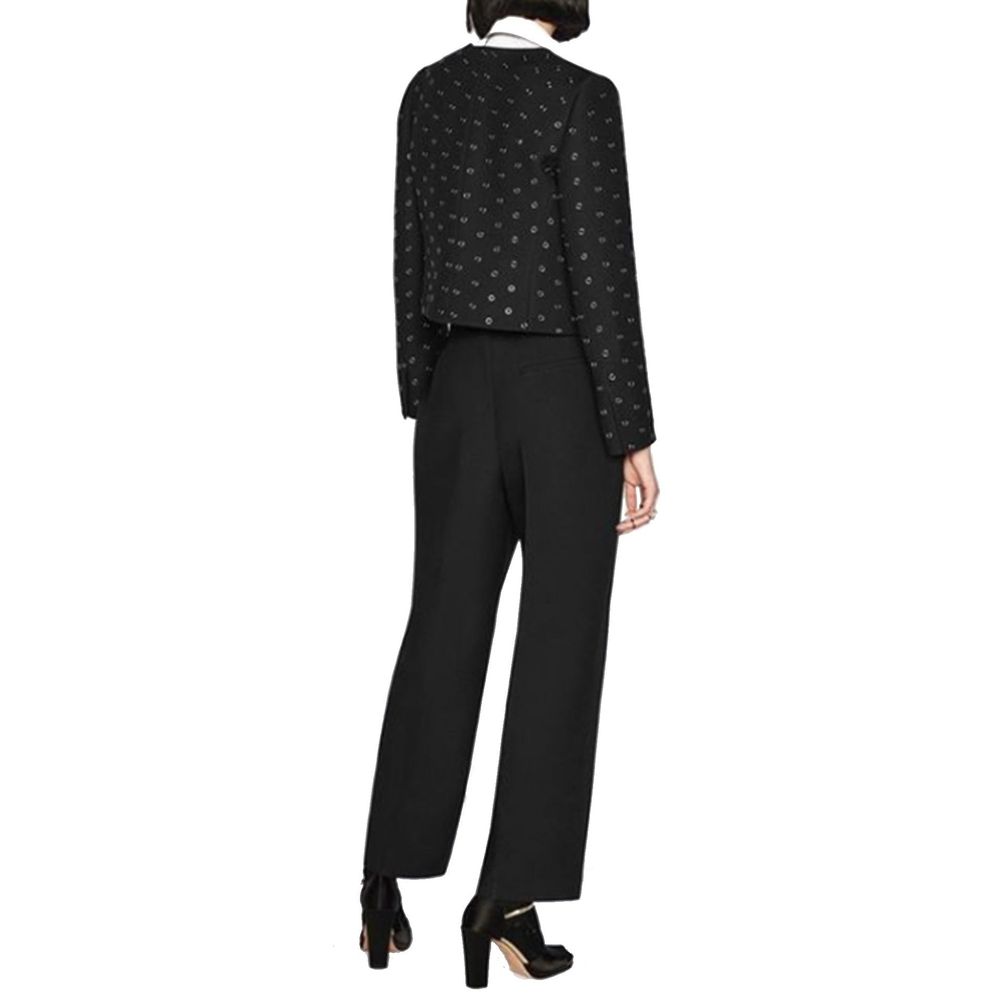 Dior Black Wool Dress Women's Pants
