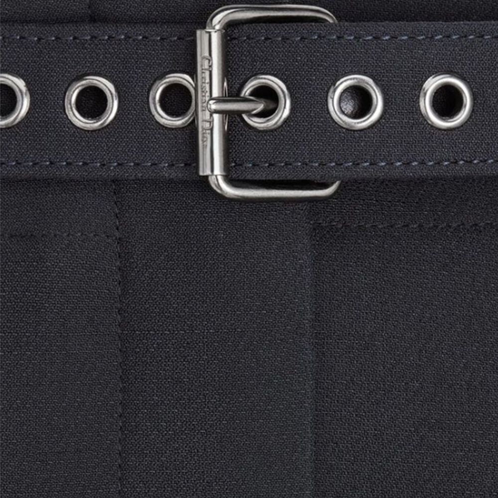 Dior Black Wool Dress Women's Pants