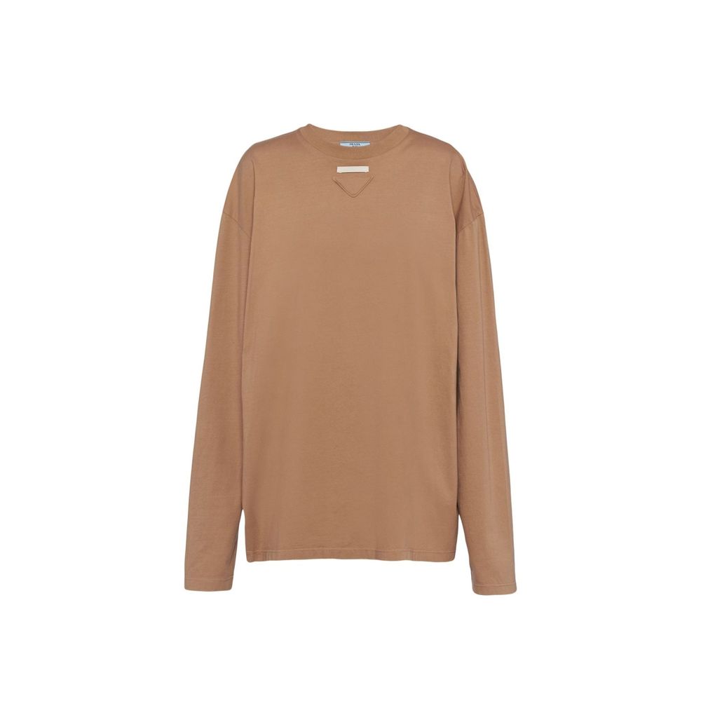 Prada Brown Cotton Women's T-Shirt