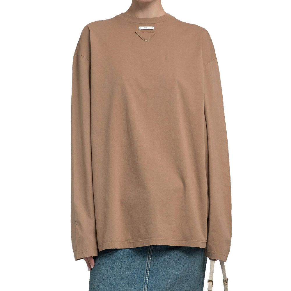 Prada Brown Cotton Women's T-Shirt