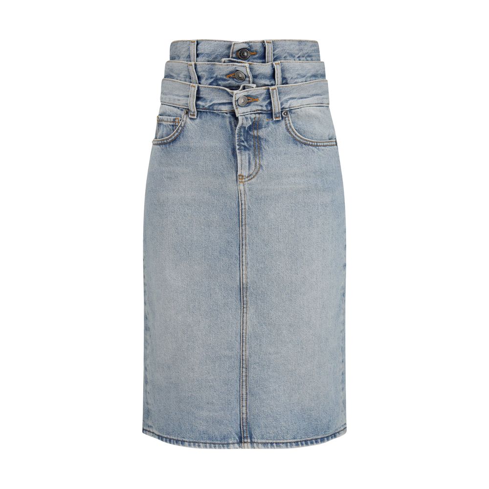 Fiorucci Blue Denim Women's Skirt