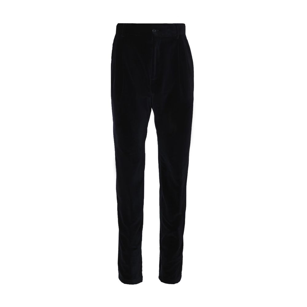 Dolce & Gabbana Black Cotton Casual Men's Pants