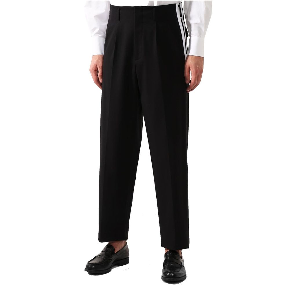 Dolce & Gabbana Black Cotton Men's Pants