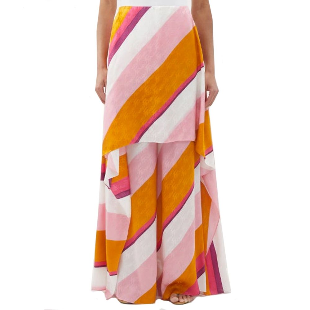 Fendi Multicolor Silk Casual Women's Pants
