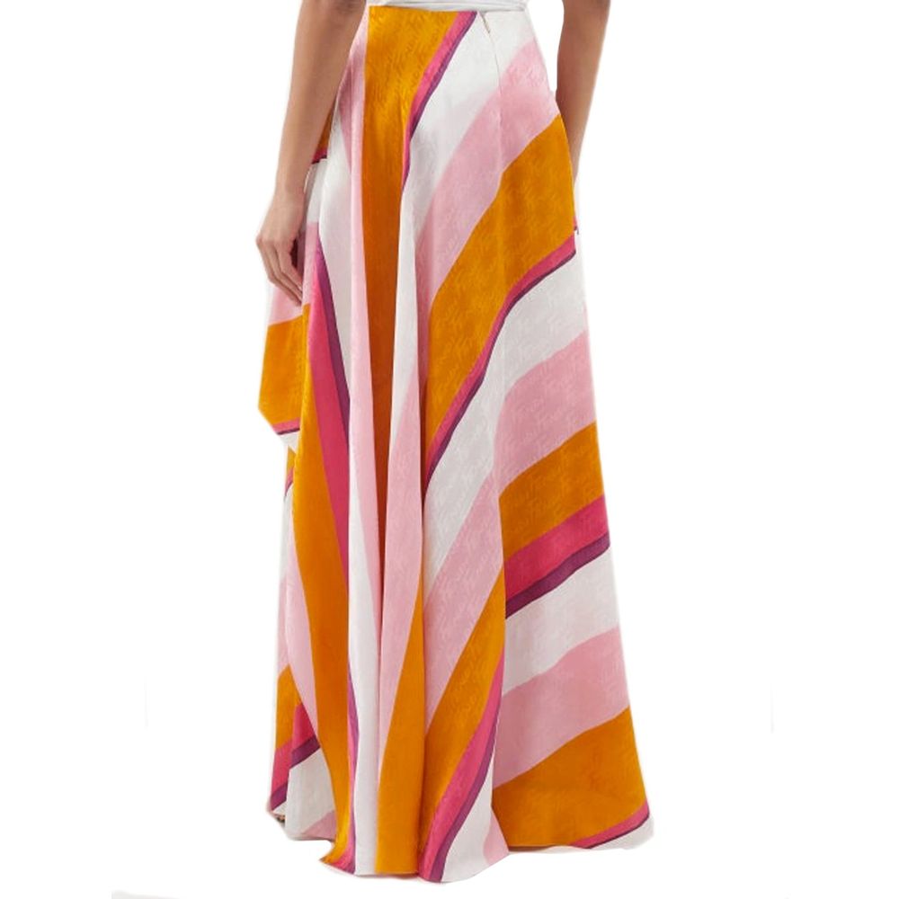 Fendi Multicolor Silk Casual Women's Pants