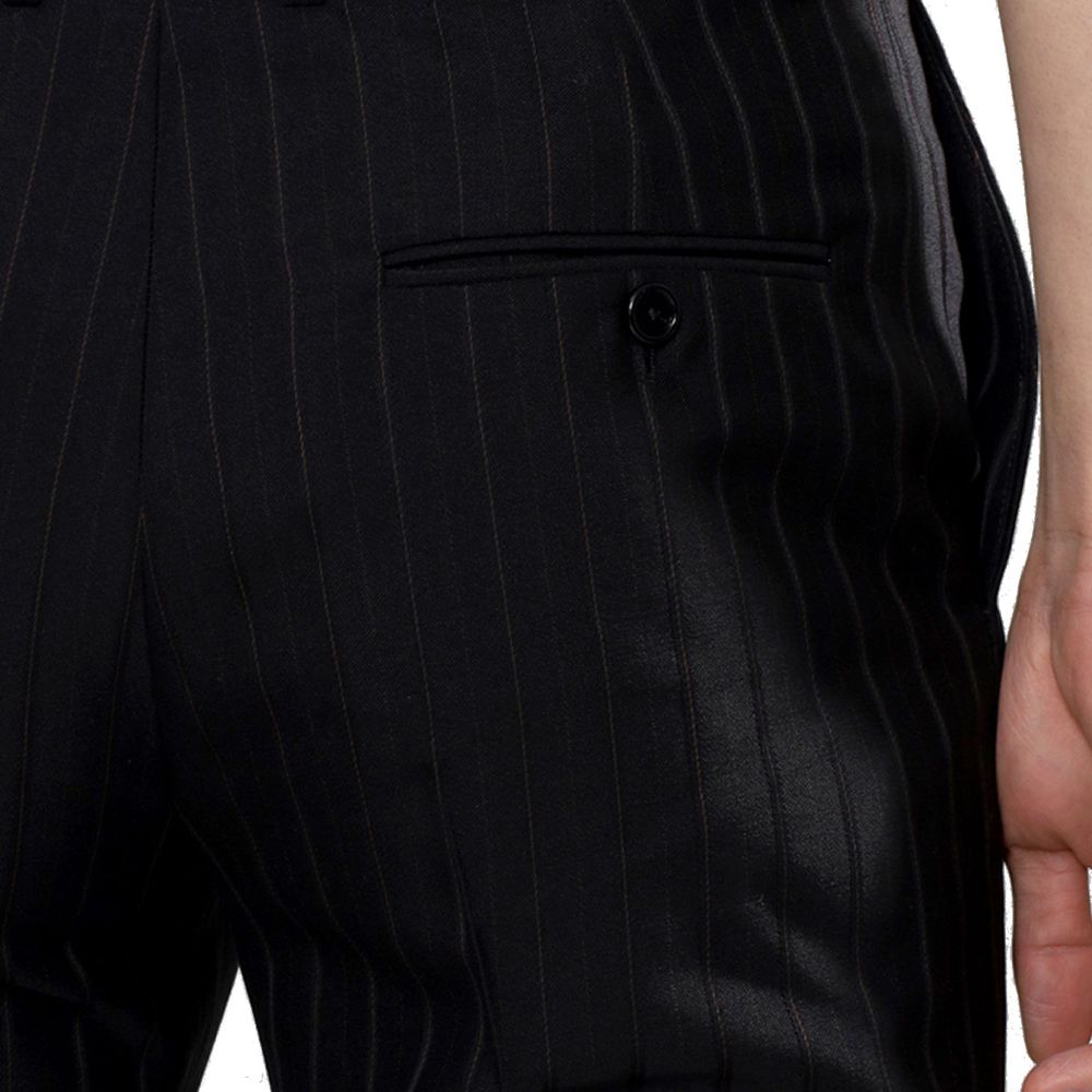 Celine Black Wool Flared Men's Pants