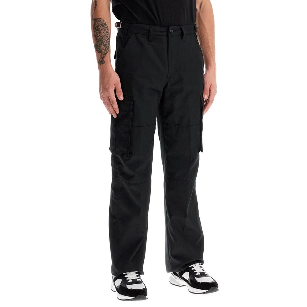 Celine Black Cotton Cargo Men's Pants