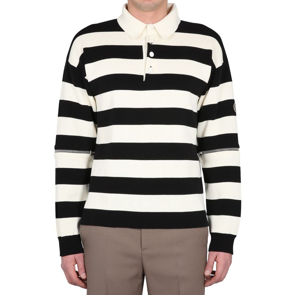 Gucci White Cotton Polo Men's Shirt