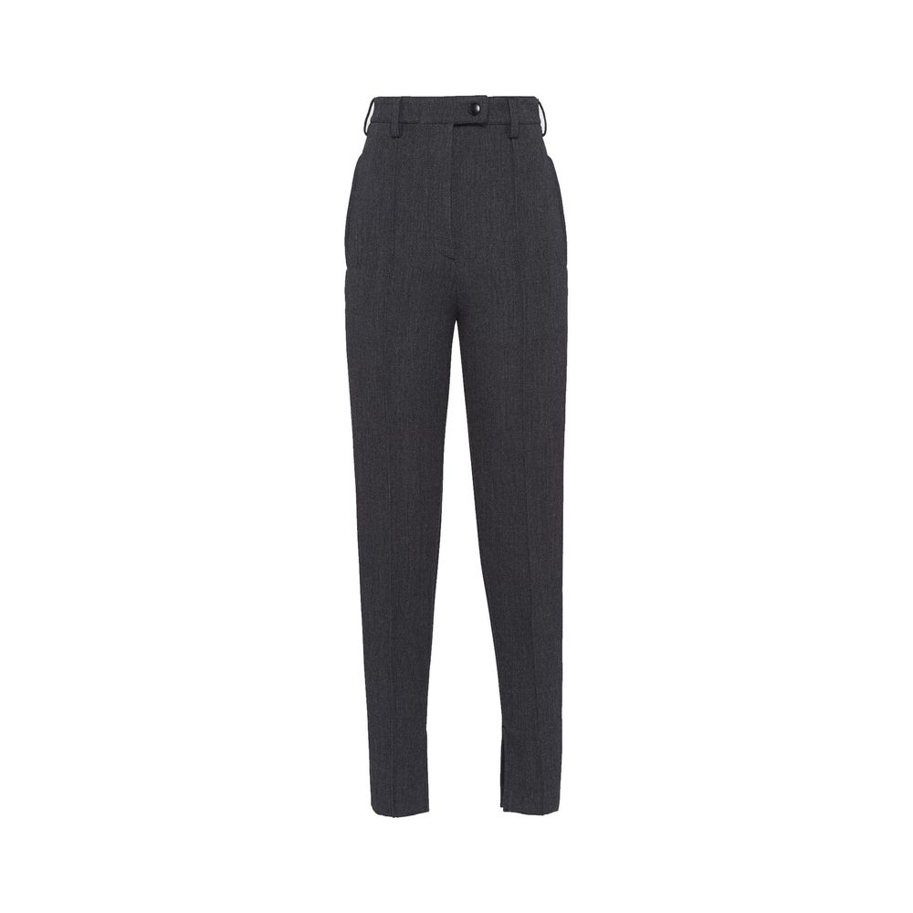 Prada Gray Elastane Women's Pants